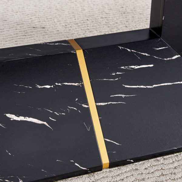 Table and chair set.Black Marble Pattern MDF Dining Table Set - 63"x35.4" with 4 Light Gray Linen Fabric Chairs.Integrated Seat and Backrest,Linen-Cotton Material.Suitable for kitchen,Dining room,etc.