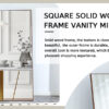 Fourth generation solid wood frame long mirror, dressing mirror, bedroom foyer, decorative mirror, clothing store, floor to ceiling mirror, wall mounted. 71 "* 31.4"