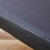 Black shoe changing bench silver metal legs,  sofa bench dining chair, suitable for bedroom fitting room, storage room, dining room, and living room. ST-005
