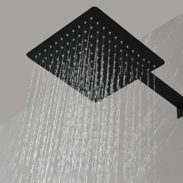 12" Wall Mount Rainfall Square Shower Head