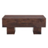 Modern Simple Walnut Colored Texture Sticker MDF Coffee Table - 43.3"x21.6"x17.2" Practical Model.Making it an ideal addition to any living room or apartment.