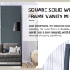 Fourth generation black solid wood frame full-length mirror, dressing mirror, bedroom porch, decorative mirror, clothing store, floor standing large mirror, wall mounted. 71 "* 31.5"