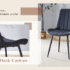 Table and chair set.Modern Black Marble Pattern MDF Dining Table Set - 55"x31.4" with 4 Extended Seat Cushion PU Dining Chairs.Black Cushion.Iron Pipe Spraying Chair Legs.