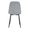 Comfortable Linen-Cotton Dining Chair Set - Six Pieces in Light Gray.Integrated Seat and Backrest,Linen-Cotton Material,Modern Home Matching.