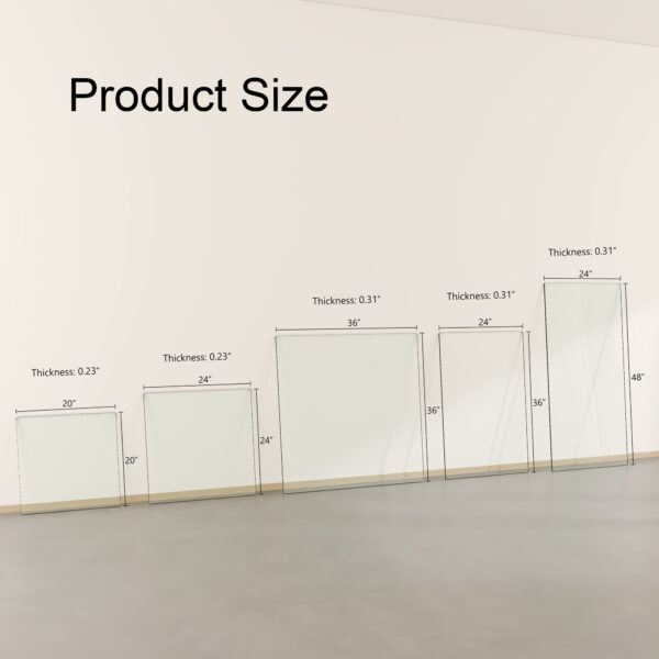 1892c5ac12034b388eec17079cfad607_2cc80506e36a62e97e9e3bef41009a75 ONLY Separate Glass Tabletop.24*36 inch Rectangular heat-resistant Transparent Tempered Glass Tabletop.Suitable for various occasions such as kitchens and restaurants.Transparent GLASS,24*36*0.31inch.