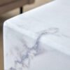 Modern Simple White Marble Texture MDF Coffee Table - 43.3"x21.6"x17.2" Practical Model.Making it an ideal addition to any living room or apartment.W1151134962