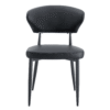 Black Minimalist Ergonomic Dining Chair, With A Curved Backrest For Comfortable Design,Unlocking A Comfortable And Minimalist New Sitting Posture. A Pack Of 4.Available In Black And White.