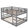 Full Over Full Bunk Bed with Ladder, Gray(OLD SKU:WF286327AAE)