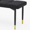 Table and chair set.Modern Black Marble Pattern MDF Dining Table Set - 55"x31.4" with 4 Extended Seat Cushion PU Dining Chairs and 1 Bench,A Choice of Subtle Luxury for Modern Homes.
