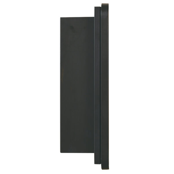 Black 16x24 inch  Metal Framed Wall mount or Recessed Mirror Cabinet