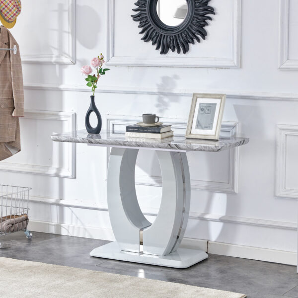 1a0c7b489a794e69be775f4f179a6b78_20240102_c3d2e0ad7dfa833f6ce3ff1f560e7bcb Modern minimalist light gray MDF material rectangular counter bar table 47.2 "x 18" x 29.5 "for bedroom bedside entrance, house balcony, office bathroom BT-1280 W1151S00649