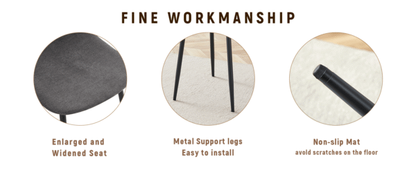 Table and chair set.71*35.4 inch Wooden And Black Spliced Dining Table With Storage Function In The Middle Of The Table Legs.Paired With 8 Chairs Made Of Dark Gray Lnen Fabric.Iron pipe spraying Legs.