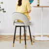 360 ° rotatable bar chair.Modern PU comfortable upholstered bar chair with smooth and beautiful black metal legs for dining room, kitchen, terrace and guest office chair.Set Of
2.W1151P153940