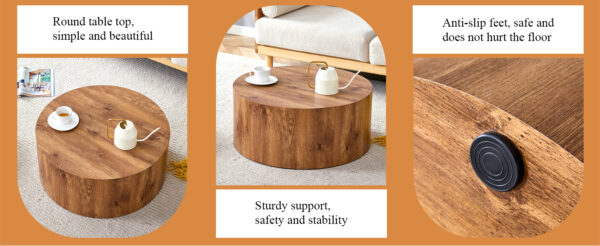 1b4f26d624b24740b831ccfb2eb3edde_31fa0117db39c3b7cd21416dfa65178b The cylindrical table with its patterned design can be easily integrated into a variety of interior styles, from coffee tables to small dining tables, workbenches or makeshift writing desks.