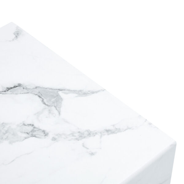 1b819fca6deb4de49a6617d92bf54d0d_4f37a2c003d2fe3f5bfb729e9fd5745a 47.2"x23.6" Black and White Minimalist MDF Marble-Patterned Coffee Table.White marble pattern sticker,Black metal leg spray coating,MDF Coffee table.Showcasing a modern and simple style.
