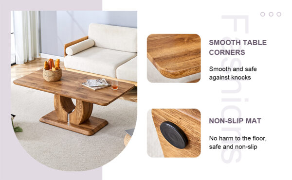 1b89971de3d84066a2c60ca566d3fefa_9541b634ee612302359be1dd4425d916 Modern Minimalist Wood-Tone MDF Coffee Table Set (Square + Rectangular)Wood color,MDF coffee table,wood-colored textured decal,side table.