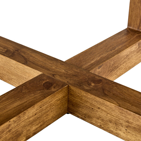 A modern and practical circular dining table. Made of MDF tabletop and wooden MDF table legs. Suitable for living room and bedroom. 42 inches * 42 inches * 30 inches