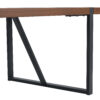 Table and chair set.Industrial Style Walnut-Colored Rectangular Dining Table - 71"x39.3" Large Size.Paired with 8 Brown Suede Chairs.Brown armless dining chair,Suitable for kitchen,Dining room,etc.