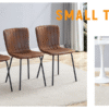 Luxury Minimalist Chairs - A set of 4 high quality dining chairs with black metal legs. The integral metal leg structure is suitable for various interior decoration styles.
