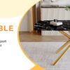 63"x35.4" Luxurious Black Marble-Patterned Tempered Glass Dining Table.Single Fork Golden Metal Table Legs.Tempered Glass Table Top,Golden Metal Leg.Make it Adaptable To Various Decoration Styles.
