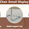 Table and chair set.63"x31.5x30" Luxurious Snow Mountain Patterned Sintered Stone Table with Silver Stainless Steel Butterfly Legs.Paried With 6 Black High-quality PU Chairs With Arched Metal Legs.