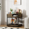 Furniture Dog Cage Crate with Double Doors ,Rustic Brown,31.5"WX22.64"DX30.59"H