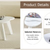 Modern minimalist white imitation marble table top.  Solid wood legs, cloud shape to give you a new experience, computer desk.  The game table.  Suitable for dining and living rooms.