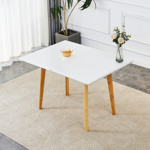1f94d16abd694656b30dc41aad780102_20240206_8b7c1a16a5e42d48b0ffeb8d59cbccbb White sintered stone tabletop with rubber wooden legs, foldable computer desk, foldable office desk, suitable for restaurants, living rooms, terraces, kitchens