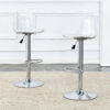 Modern minimalist bar chairs and bar stools. Can rotate 360 ° and adjust lifting. PET backrest and PU seats. Set of 2. Suitable for bars, restaurants, and front desk cashiers. W1151P172644