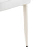 Table and chair set.Hourglass-Shaped Stable Small Round Table -31.9" * 31.9" with 4 Cream-Style dining chairs with a vertical line design on backrest.Adding a warm atmosphere to your family.