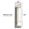 4rd generation packaging upgrade brown solid wood frame full body mirror, dressing mirror,  decorative mirror, clothing store, floor standing mirror. W1151124247