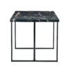 Industrial rectangular MDF black dining table for 4-6 people with 1.5 inch thick MDF top and black metal legs for work desk, kitchen, terrace, dining room.55*31.4