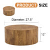 The cylindrical table with its patterned design can be easily integrated into a variety of interior styles, from coffee tables to small dining tables, workbenches or makeshift writing desks.