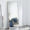Fourth generation solid wood frame long mirror, dressing mirror, bedroom foyer, decorative mirror, clothing store, floor to ceiling mirror, wall mounted. 71 "* 31.4"