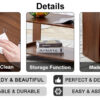 Modern and practical walnut textured coffee tables , tea tables. The double layered coffee table is made of MDF material. Suitable for living room  43.3"*21.6"*16.5"  CT-16