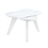 Modern minimalist white imitation marble table top.  Solid wood legs, cloud shape to give you a new experience, computer desk.  The game table.  Suitable for dining and living rooms.