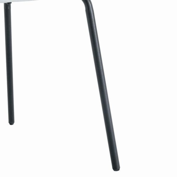 Luxury Minimalist Chairs - A set of 4 high quality dining chairs with black metal legs. The integral metal leg structure is suitable for various interior decoration styles.