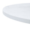 Table and chair set.A Modern Minimalist Circular Dining Table With A Diameter Of 33.3 Inches.Paired With 4 White Minimalist Ergonomic Dining Chair, With A Curved Backrest For Comfortable Design.