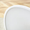 Table and chair set.Hourglass-Shaped Stable Small Round Table -31.9" * 31.9" with 4 Cream-Style dining chairs with a vertical line design on backrest.Adding a warm atmosphere to your family.