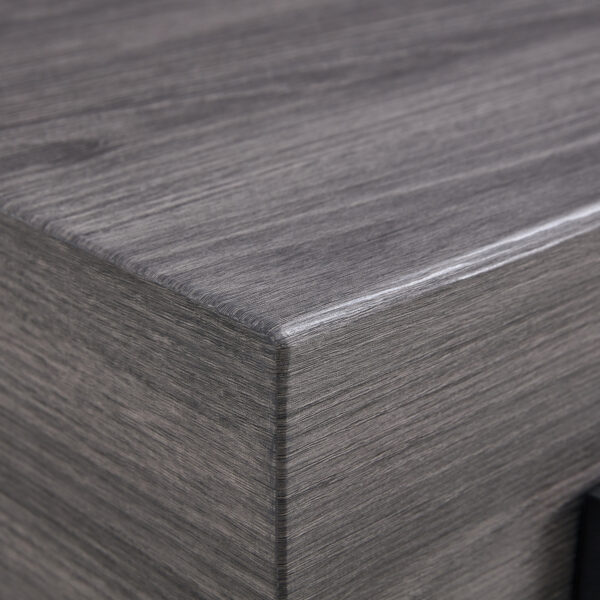 28c4471c50a149ada7df2812c9e8c608_20240122_15df53f4f1bcb1cb813bd3dfac0cfa33 A rustic gray wood grain MDF coffee table with black metal legs - an elegant space in natural wood tones
