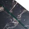 43.3"x23.6" Black Marble-Patterned MDF Coffee Table with Tempered glass legs.Suitable for Living Room.It can be used not only as a coffee table but also as a side table or display stand.
