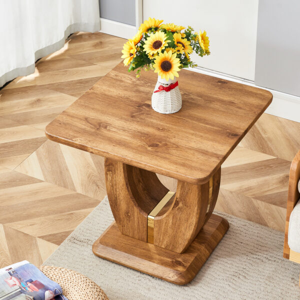 29ad31e21a3d4ff3a7a241de2cd85fb2_39cc8889b41c21d46159077649adb2c3 Modern Minimalist Wood Texture Sticker-Patterned MDF Square Coffee Table. Add a quiet and cozy atmosphere to your home.Wood color,MDF coffee table,wood-colored textured decal,side table.