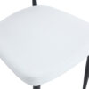Table and chair set.A Modern Minimalist Circular Dining Table With A Diameter Of 33.3 Inches.Paired With 4 White Minimalist Ergonomic Dining Chair, With A Curved Backrest For Comfortable Design.