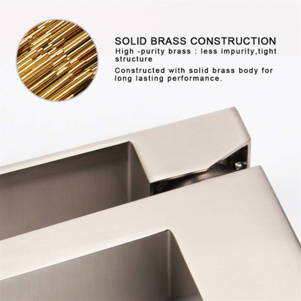 2b2cffa4ec7246d3b9c733cb7172045b_edefdafc06f343121243e83f65aa831a Single Handle Bathroom Faucet, Brushed Nickel Single Hole Bathroom Faucet, Solid Brass Modern Bathroom Sink Faucet Heavy Duty Vanity Square Bathroom Faucet with Pop-up Drain & Water Supply Hoses