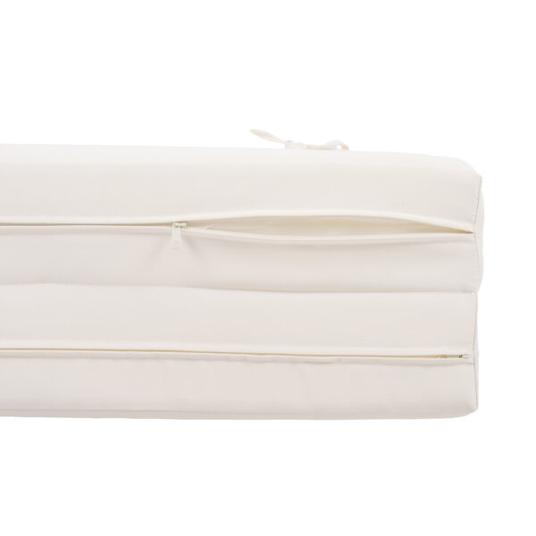 2b53edb691ec4d59ab6829bf9ac6be6c_be6860b838d24a11d7f27b767b04adef OUTDOOR FURNITURE RECLINING CHAIR CUSHIONS WITH HEADREST, HIGH-DENSITY FOAM CHAIR CUSHION WITH TIES, WEATHER RESISTANT - PATIO RECLINER CHAIRS CUSHIONS FOR LAWN, POOL & BEACH, CREAM 3-FOLD DESIGN