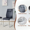 Table and chair set.63*31.4 Inch Pandora Patterned Sintered Stone Dining Table Set - 6 Black Chairs With Silver Metal Legs.Modern Light Luxury.Perfect For Dinner Room,Meeting Room,Kitchen,etc.