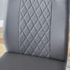 Modern Dining Chairs with Faux Leather Padded Seat Dining Living Room Chairs Upholstered Chair with Metal Legs Design for Kitchen, Living, Bedroom, Dining Room Side Chairs Set of 6 (Grey+PU)C-001