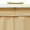 TREXM 10x12 Outdoor Gazebo Tent with Double Roofs, Patio Gazebo with Mosquito Netting and Privacy Screens, Patio Canopy for Shade and Rain for Backyard, Garden, Lawn and Deck (Beige)