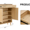 Modern minimalist storage cabinet, rattan shoe cabinet, bed top cabinet. Beautiful shape, suitable for corridors and living rooms.
