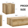 Harmonious Wooden MDF Coffee Table Set - A Choice for Modern Home Harmony.